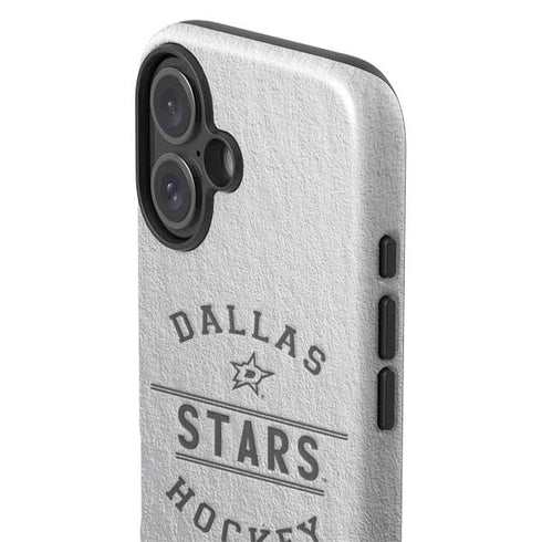 NHL Dallas Stars Black Text iPhone 16 Plus Impact Case